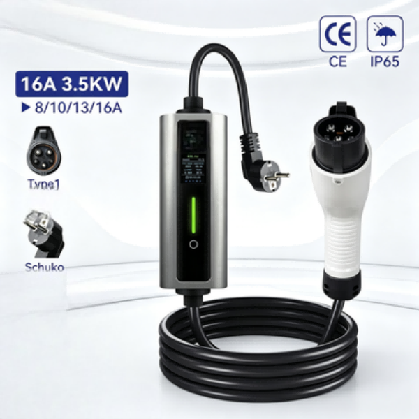 JIKAI 7KW 32A Portable EV Charger AC Type 2 for Electric Vehicles 200-220V New China 2-Year Warranty