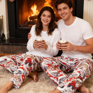 <span class=keywords><strong>Pantaloni</strong></span> <span class=keywords><strong>Pigiama</strong></span> Personalizzati da <span class=keywords><strong>Uomo</strong></span> per Natale e Halloween con Tasche, Abbigliamento da Notte Maschile - Product Image 3