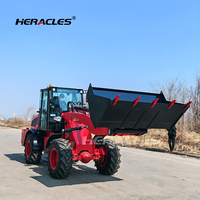 Prix d'usine CE Standard/EPA4 4x4 Chargeur frontal Heracles H580 Chargeur sur pneus à charge nominale de 2,5 tonnes pour la construction et le jardin