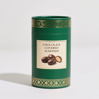 Tube Cylindrique en Papier Kraft de Qualité Alimentaire pour Noix et Poudre de Cacao, Logo Personnalisé, Doublure PE, Vente en Gros, OEM, Biodégradable, Direct Usine