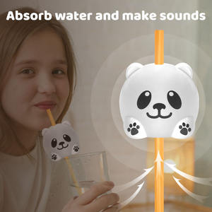 Pajitas Divertidas con Forma <span class=keywords><strong>de</strong></span> Animales con Funciones <span class=keywords><strong>de</strong></span> Voz y Canción, Perfectas como Regalos para Fiestas Infantiles, Obsequios Promocionales y Compañeros <span class=keywords><strong>de</strong></span> Bebidas - Product Image 4