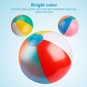 Ballons de plage arc-en-ciel, jouets gonflables pour piscine pour les jeux aquatiques d'été et les fournitures pour les fêtes d'anniversaire des enfants - Product Image 4