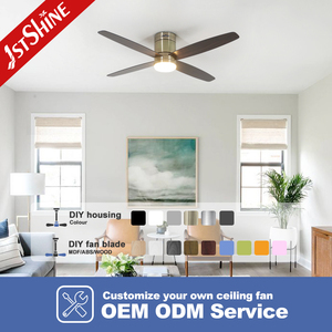 1stshine LED quạt trần Antique Brass màu sắc phong cách cổ điển 3-MÀU LED chiếu sáng quạt trần với điều khiển từ xa - Product Image 4