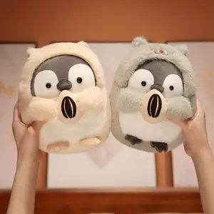 Kavun tohumları ile sevimli penguen peluş bebek karikatür peluş oyuncaklar Kawaii Anime 8 inç Plushies pençe makinesi Peluches bebek kızlar için