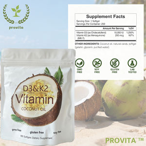 झींगा कारखाने अनुकूलित नारियल अर्क d3 k2 नरम कैप्सूल पोषण पूरक किशोरों के लिए कैल्शियम अवशोषण - Product Image 3