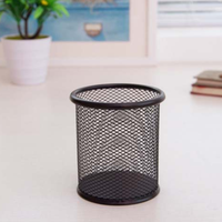 Porte-stylos classiques en métal, étui à crayons rond, organiseur de bureau tendance, accessoire de papeterie pour fournitures scolaires et de bureau