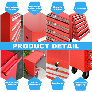 Armoire à outils <span class=keywords><strong>en</strong></span> métal robuste à 7 tiroirs, personnalisable <span class=keywords><strong>en</strong></span> OEM, directement de l'usine, pour usage <span class=keywords><strong>en</strong></span> <span class=keywords><strong>garage</strong></span> - Product Image 5
