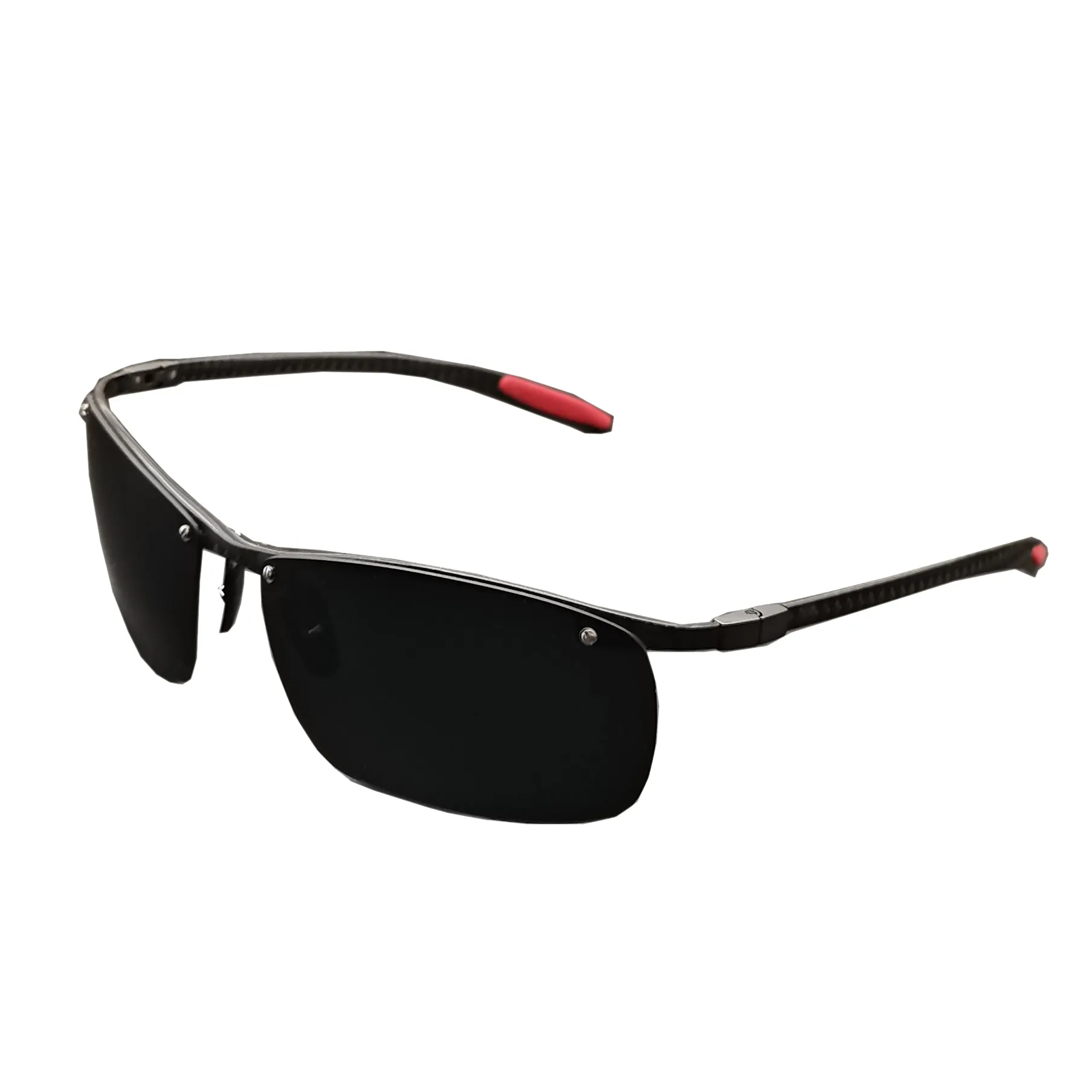 Occhiali da sole polarizzati in fibra di carbonio altamente forti occhiali da sole per gli uomini occhiali sportivi protezione UV design in fibra di carbonio sole