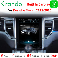 Krando 11.3'' Navigation automobile Android Écran vertical Tesla Autoradio Lecteur multimédia audio pour Porsche Macan 2012-2016 Carplay