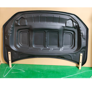 Pour VW <span class=keywords><strong>POLO</strong></span> <span class=keywords><strong>GTI</strong></span> 2018-2020 capot moteur de voiture couvre capot en Fiber de carbone capot avant évents Bodykit - Product Image 2