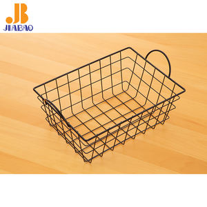 Wire Rectangular Vegetable Fruit Stackable Organizer Storage Basket Kitchen Metal Storage