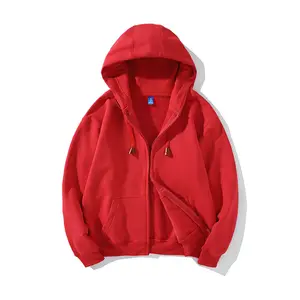 Zip up özel kapüşonlu üstler erkek hoodies puf baskı hoodie giyim üreticileri özel boy gevşek boyutu