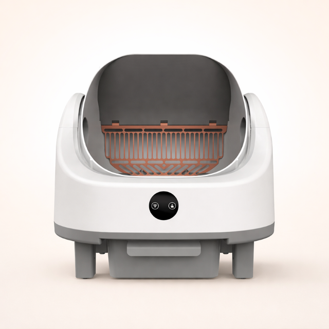 OEM Low Noise Odor-Proof Wifi Remote App Control Large Electric Automatic Smart Open Top Self-Cleaning Cat Toilet Litter Box