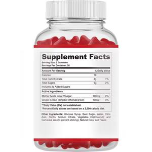 KETO ACV Gummies Appelazijn Plat Buik Slank Zacht Snoepje Spijsvertering Keton Gewichtsbeheersing Controle Voedingssupplement - Product Image 5