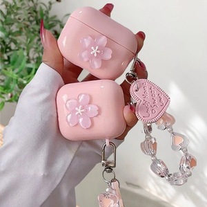 เคสลายดอกซากุระ เหมาะสำหรับ AirPods Pro 1/2/3/4/5 สีชมพู เคสหูฟังไร้สายกันกระแทก - Product Image 3