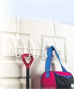 Chrome Iron Over Door <b>Hooks</b> Metal 5-10 Hangers Coat Hanging Rack Behind Door Over Door <b>Hook</b> for Hanging - Product Image 2