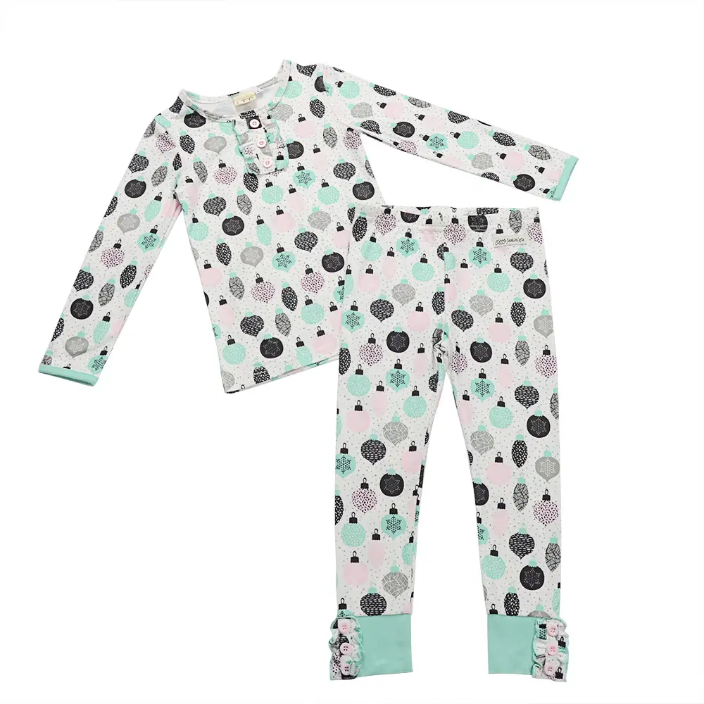 Bộ 95% Cotton Đồ Ngủ 2 Món In Theo Yêu Cầu Bộ Đồ Ngủ Trẻ Em Sibling