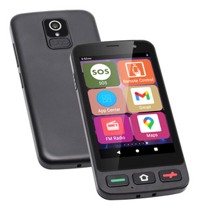 Téléphone mobile Android 4G pour personnes âgées avec écran tactile de 4 pouces, grandes polices, <span class=keywords><strong>smartphone</strong></span> <span class=keywords><strong>simple</strong></span> avec touche SOS - Product Image 3