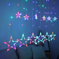 Guirlande lumineuse LED étoile et lune 2026 pour décoration de fête, cadeau pour la maison, décoration de Noël et de Ramadan