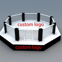 Cage de boxe MMA octogonale portable de haute qualité, durable, autoportante, personnalisable, construction en acier, pliable, imperméable