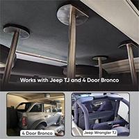 Système de levage manuel Aoshuna portable pour toit rigide Wrangler, en acier inoxydable, à manivelle, facile à utiliser par une seule personne, robuste