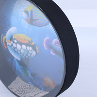 Wholesale Orff 10 Inch Wave Sound Hand Drum Fun Cartoon Musical Instrument Percussion Tambourine Wave Bead Ocean Drum