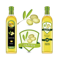 Impression personnalisée imprimée privée fabricant d'autocollant d'étiquetage d'emballage auto-adhésif logo étiquettes pour bouteilles d'huile d'olive