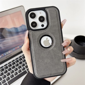 เคสโทรศัพท์หนัง PU บางเฉียบสำหรับ iPhone 17 Air 16 Pro Max 14 13 12 พร้อมช่องโลโก้ กันกระแทก ป้องกันรอยขีดข่วน ดีไซน์ธุรกิจ - Product Image 4