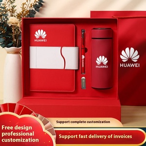 Venta al por mayor de negocios de lujo personalizable A5 Notebook Set con pluma taza térmica USB <span class=keywords><strong>Promo</strong></span> personalizable PU cuero Notebook Set - Product Image 2