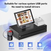 Escáner de Código de Barras Manos Libres JR Serie T27, Plataforma con Conexión Bluetooth 5.0, Lector de Pantalla, Papel y QR, Dispositivo para Contador de Boletos y Terminal