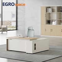 Muebles Profesionales EGROspace, Mesa de Director de Melamina, Elegante, Moderna, de Lujo, para Gerente de Oficina, Escritorio Ejecutivo