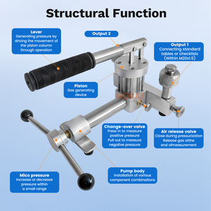 Moray MEZ4001 Hersteller Hochwertiger Tragbarer Pneumatischer Handpumpen-Luftdruckkalibrator Manometer-Kalibrator - Product Image 2