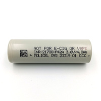 Batterie Molicel P42A 21700 3.6V 4200mAh d'origine, P42A Molicel Max 45A pour outils électriques à forte consommation