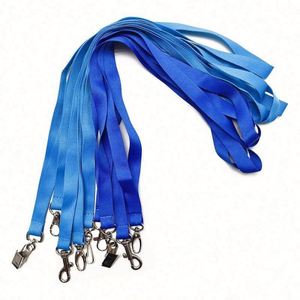 Custom Eco-friendly Polyester Business ID Lace Key Cord Lanyards with ID Holder <b>Hook</b> Silk Screen Printing - Product Image 3