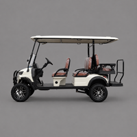 Voiturette de golf électrique 6 places UCB-DH-14, véhicule polyvalent pour le transport dans les complexes hôteliers, sur les terrains de golf et dans les parcs