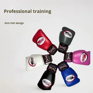 <span class=keywords><strong>Guantes</strong></span> de <span class=keywords><strong>Boxeo</strong></span> Profesionales de Muay Thai y Sanda para Niños y Niñas, con Material de PU, Alto Amortiguamiento y Fuerte Rebote - Product Image 6