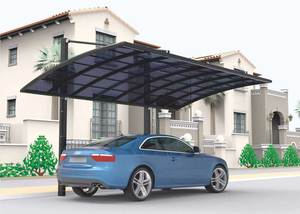 <span class=keywords><strong>Kit</strong></span> de <span class=keywords><strong>Carport</strong></span> extensible en alliage d'aluminium (3m-12m) -Toit en polycarbonate anti-grêle et cadre anticorrosion pour SUV/VR/remorques de bateaux - Product Image 6