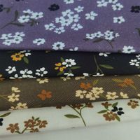 Tissu imprimé numérique 100 % coton à motifs floraux variés, sergé 21S, pour vêtements et robes d'enfants, vendu au mètre