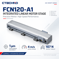 CTECHNO FCN120-A1 321N Moteur linéaire à entraînement direct à poussée maximale 4 m/s, précision de positionnement 1 µm