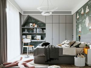 Armoire moderne minimaliste en bois pour enfants, rangement domestique pour chambre, hôtel/salle de sport, école - Vêtements/tiroirs - Product Image 4