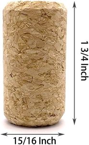 100 Pack #9 bouchons de vin vierges bouchons droits naturels bouchons de vin bricolage artisanat vin pour boucher fait maison - Product Image 4