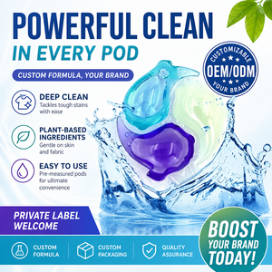 OEM/ODM Custom Eco-Friendly Laundry Detergent <strong>Pods</strong>, Pre-Measured for Machine <strong>Wash</strong> with Water-Soluble Film <strong>Best</strong>-selling in Europe - Product Image 1