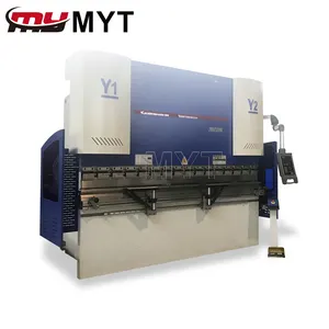 MYT company 6+1 axis CNC Press Brake 100 tons with Y1 Y2 X R Z1 Z2 axis Crowning with Delem DA56s System
