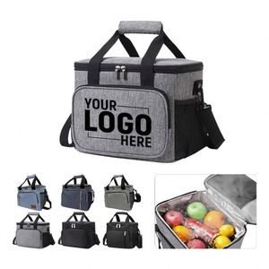 Large 15L Deep <b>Lunch</b> Cooler <b>Bag</b> with Shoulder Strap Handle Fashion Insulated <b>Lunch</b> <b>Box</b> for Food & Beverages Storage - Product Image 2