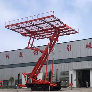 Plataforma elevadora móvil sobre orugas con elevación inversa y sistema hidráulico para trabajos en muros cortina - Product Image 3