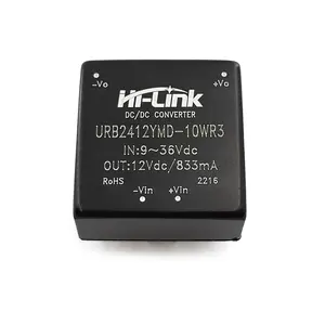 DC-DC 10W 24V ~ 12V 830mA 스텝다운 하이링크 파워 컨버터 URB2412YMD-10WR3/HLK-10D2412