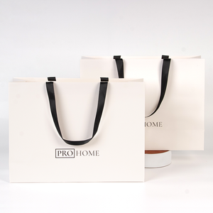 Túi giấy mua sắm cao cấp in logo tùy chỉnh, chất liệu giấy trắng cao cấp, dùng để đóng gói trang sức, quần áo, quà tặng - Product Image 2
