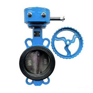 Katup Kupu-kupu Qt450 Tipe-U Mikro Powder dengan Pengoperasian Gigi 2"20" dan Roda Rantai - Product Image 1