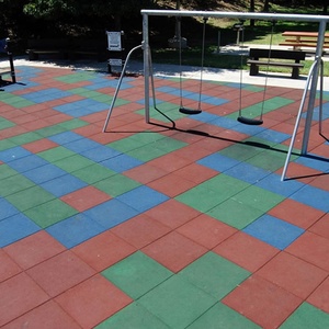 Rubber Floor Tiles/Gym Rubber Flooring/Rubber Cushioning Soundproof Shock-Absorbing Rubber Floor <strong>Mat</strong> Factory - Product Image 4