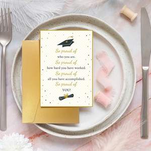 Proud of You <strong>Card</strong> Congratulations <strong>Card</strong> for Graduation <strong>New</strong> <strong>Job</strong> Well Done Gifts Screen Size Paper Material for Graduation - Product Image 4